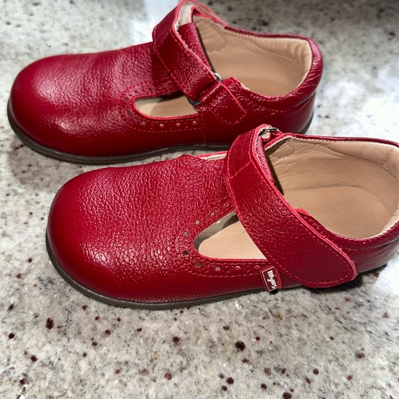 Migues Other - NWOT Migues red leather Mary Jane’s size toddler 24 NWOT